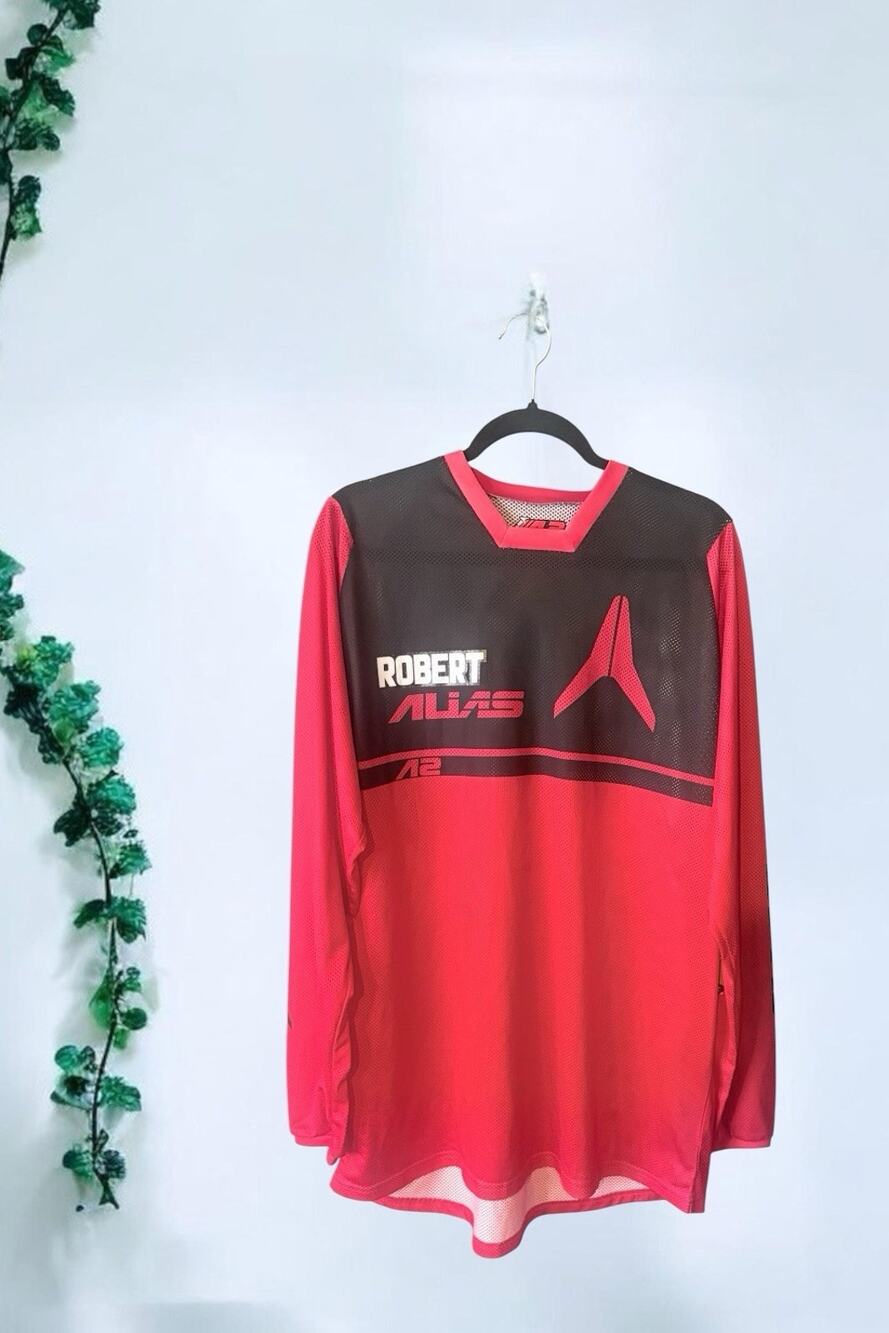 Alias MX Motocross Jersey Men XL Extra Large Red Black NWT Deadstock Rider 936